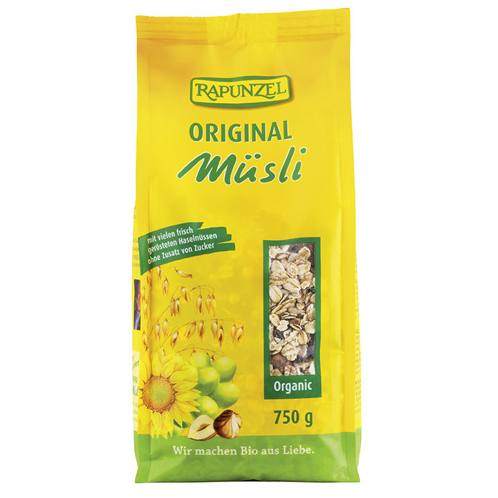 MUESLI ORIGINAL 750 GR. (RAPUNZEL)*.