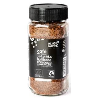 CAFE SOLUBLE LIOFILIZADO SIN GLUTEN ECO 100 GR. (ALTERNATIVA3)