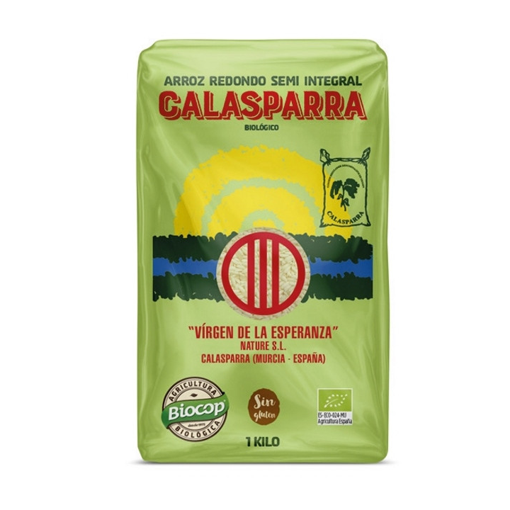 ARROZ CALASPARRA SEMI INTEGRAL SIN GLUTEN 1 KG. (CALASPARRA)/