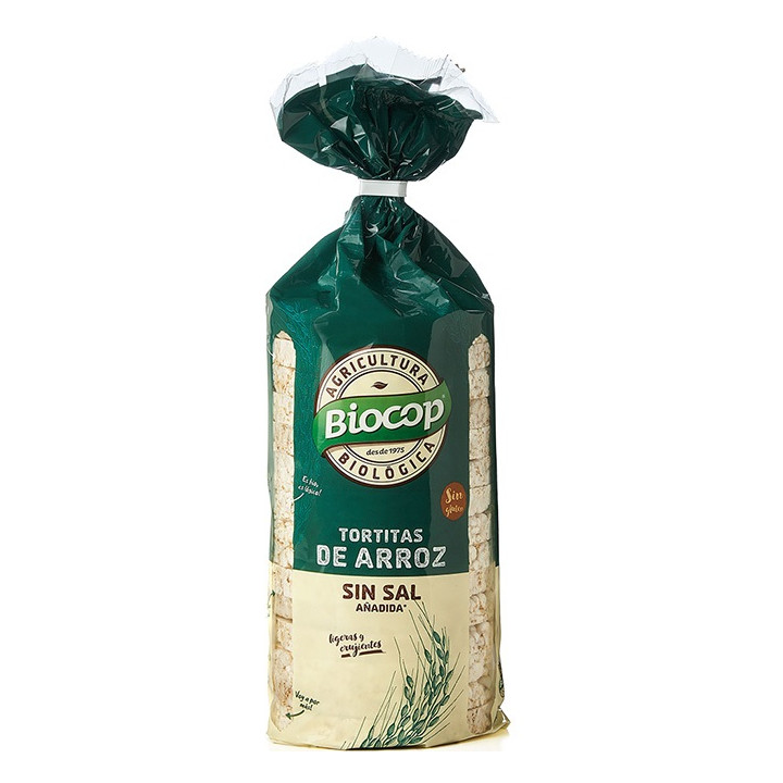 TORTAS DE ARROZ SIN SAL SIN GLUTEN 200 GR. (BIOCOP)/