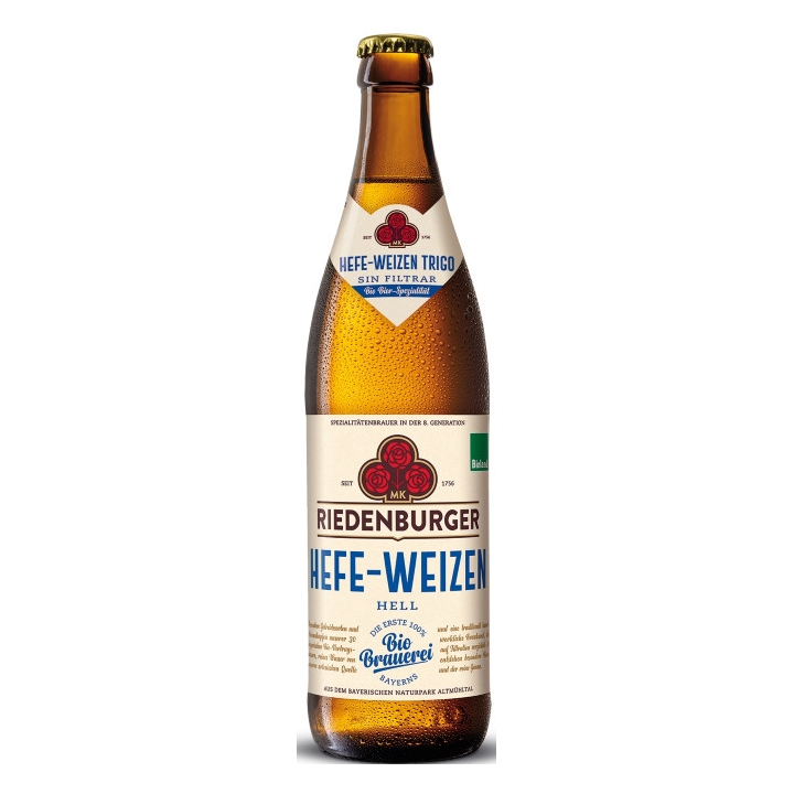 CERVEZA WEISSE (TRIGO) 50 CL. (RIEDENBURGER)/