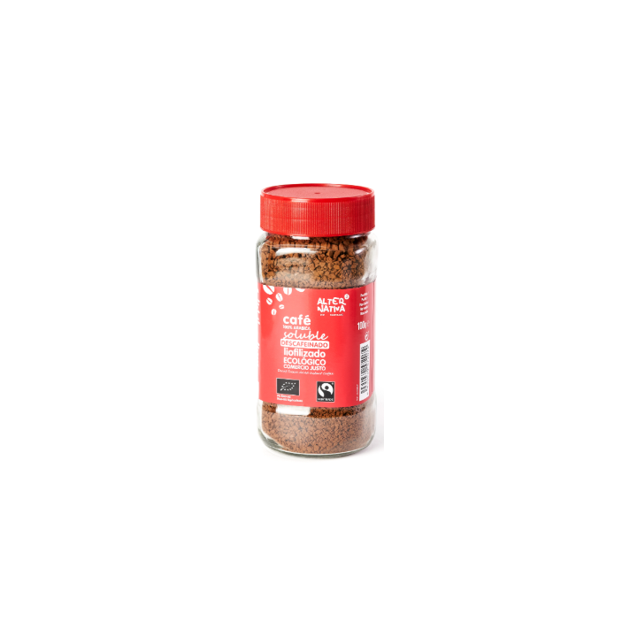CAFE SOLUBLE DESCAFEINADO LIOFILIZADO SIN GLUTEN ECO 100 GR. (ALTERNATIVA3)