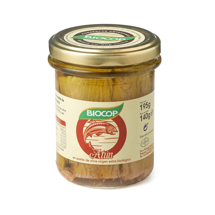 FILETES DE ATUN 195 GR. (BIOCOP)*.