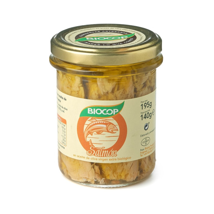 FILETES DE SALMON 195 GR. (BIOCOP)*.